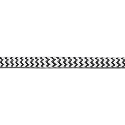 textile cable black/white